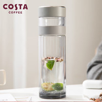 COSTA 咖世家 鈦杯茶水分離杯-安可拉紅370ml