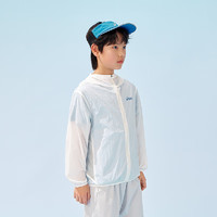 ASICS 亞瑟士 男女兒童UPF50+防曬衣 白色