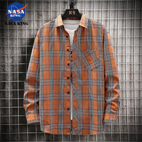 NASA KING 格子襯衫