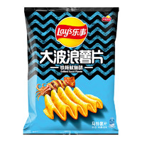 樂(lè)事 大波浪 馬鈴薯片 鐵板魷魚味 135g