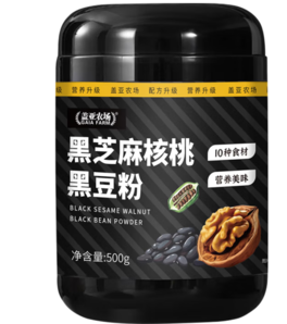 GAIA FARM  蓋亞農(nóng)場 沖泡即食  黑芝麻核桃黑豆粉500g
