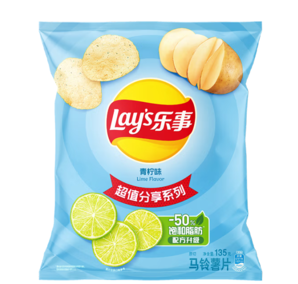 限上海！Lay's 樂(lè)事 馬鈴薯片 青檸味 135g