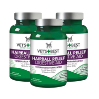VET'S BEST 綠十字化毛貓草片60粒*3瓶