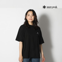snow peak 男女款夏季戶外短袖 黑色 S