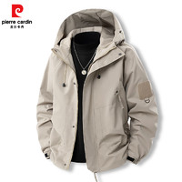 pierre cardin 皮爾·卡丹 2025春款男士連帽沖鋒衣外套