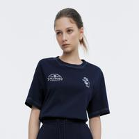 TEENIE WEENIE 小熊女裝2024年簡(jiǎn)約休閑寬松短袖圓領(lǐng)T恤棉質(zhì)上衣