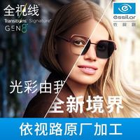 依視路 全視線T8變色鏡片+1.60折射率+鉆晶膜潔*現片2（順豐）