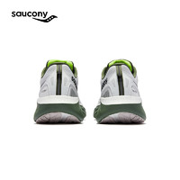 索康尼 saucony 彭于晏同款勝利22跑步鞋男緩震舒適慢跑鞋白綠43