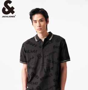 JACK&JONES 杰克瓊斯 夏季舒適簡(jiǎn)約通勤休閑polo衫