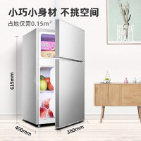榮事達(dá) 迷你冰箱小 租房用小型雙門電冰箱家用宿舍冷凍冷藏節(jié)能 30A116銀
