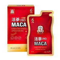 korean red ginseng 正官莊 六年根高麗參活參28D瑪卡飲品50ml*10包/盒 臺灣版