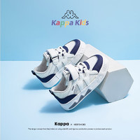 Kappa Kids 男女童夏季透氣網(wǎng)面小白鞋中大童休閑板鞋