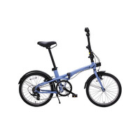迪卡儂 DECATHLON 自行車Fold500折疊自行車通勤單車20寸-4872243 升級(jí)款Fold500藍(lán)色