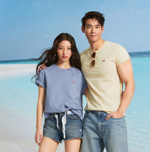  Levi's 李維斯 男士簡約休閑LOGO印花短袖T恤