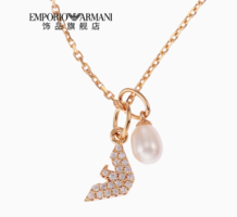 EMPORIO ARMANI 珍珠項(xiàng)鏈女細(xì)鎖骨鏈氣質(zhì)高級(jí)感小眾精致
