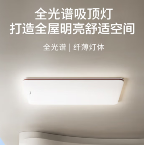  Panasonic 松下 客廳燈全光譜護(hù)眼燈具超薄 咖色現(xiàn)代極簡風(fēng)140瓦 HHXQX163