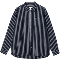 杰克瓊斯 杰克·瓊斯（JACK&JONES）25年男裝長(zhǎng)袖襯衫男士豎條紋商務(wù)外套