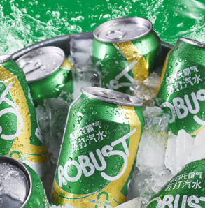 0糖0脂0卡！robust 樂百氏 無糖蘇打氣泡水330mL*24罐裝飲料