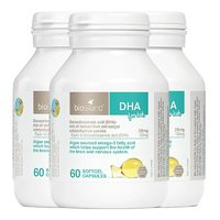 BIO ISLAND 佰澳朗德 bioisland佰澳朗德海藻油DHA藻油滴劑膠囊 60粒*3瓶