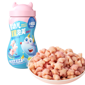 小鹿藍(lán)藍(lán) 嬰幼兒星星泡芙 寶寶零食兒童零食水果味易吞咽 藍(lán)莓味42g