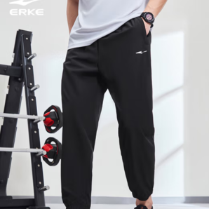 ERKE 鴻星爾克 吸濕速干束腳休閑褲
