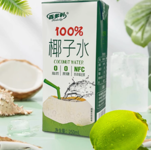 100%NFC純鮮榨！Hidolly 百多利 100%NFC椰子水250mL*10盒