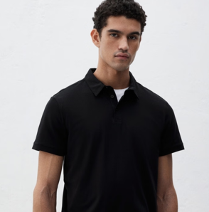 H&M 男商務(wù)簡(jiǎn)約休閑修身Polo衫