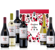 CONCHA Y TORO 干露 紅魔鬼 智利 進(jìn)口 珍藏赤霞珠葡萄酒 6口味禮盒 750mL*6瓶