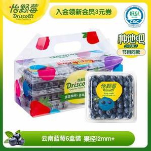 DRISCOLL'S 怡顆莓 云南藍莓 12mm+ 125g*6盒*3件