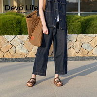 Devo Life 的沃 女款復(fù)古油蠟牛皮軟木平底涼鞋 119WP56170