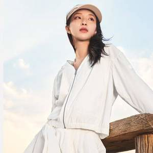 beneunder 蕉下 絞羅紗防曬黑膠帽檐 女士防曬衣AS10424