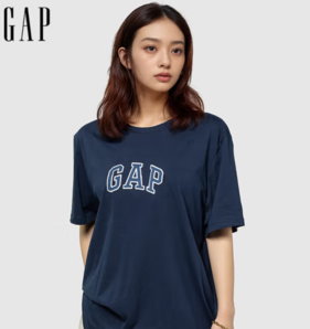 Gap 蓋璞 2025春季 純棉字母logo短袖T恤 美版 570044