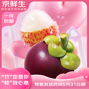 20點開始！京鮮生 3A級泰國山竹 凈重2.5斤+妃子笑荔枝 凈重2斤