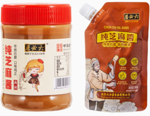 中華老字號！六必居 純芝麻醬220g+芝麻花生醬/二八醬/黑二八醬 158g