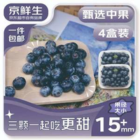 京鮮生 云南藍(lán)莓（15mm+）125g*4盒裝*2件