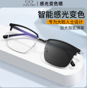 JingPro 鏡邦 1.56極速感光變色鏡片+時尚男女TR鏡框多款可選
