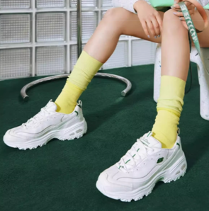 Skechers小白熊 透氣休閑運(yùn)動(dòng)鞋