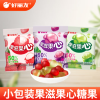 50%果汁添加量！orion 好麗友 果滋果心 水果味QQ糖軟糖 5包