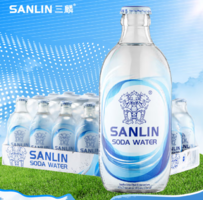 0糖0脂0卡！SANLIN 三麟 無糖氣泡水蘇打水 335ml*24瓶