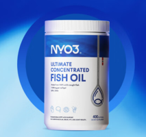 ?挪威進(jìn)口！NYO3 諾威佳 4倍高濃縮Omega-3深海魚(yú)油膠囊 400粒