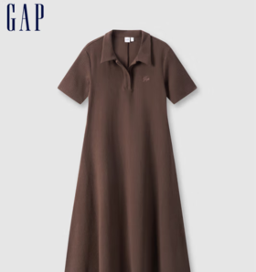 Gap 蓋璞 女士Polo領(lǐng)A字運(yùn)動(dòng)短袖連衣裙 680487