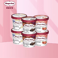 Haagen-Dazs 哈根達(dá)斯 香草草莓巧克力口味冰淇淋 81g（100mL）*6杯禮盒裝