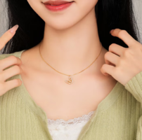 Chow Tai Seng 周大生 S925銀蝴蝶項鏈S1PC0012
