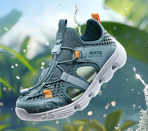 安踏 ANTA 兒童涼鞋透氣一腳蹬水陸溯溪鞋