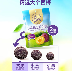 PLUS會員！溜溜梅 0添加無核西梅 80g /袋