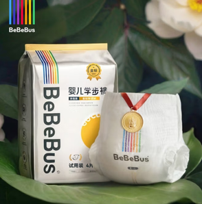 BeBeBus 金標(biāo)茶樹(shù)精華成長(zhǎng)褲試用裝XL4片(12-17kg)