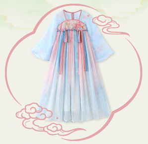 My Little Pony 小馬寶莉 2025春夏 女童國風(fēng)漢服刺繡連衣裙 PKQG21478（110-160cm）