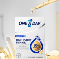 拜耳 one a day 95%高濃度無腥深海水晶魚油 60粒*3盒