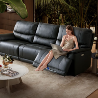lazboy 樂至寶 GN.668 魅影慕尼黑 三人位右電動真皮零靠墻功能沙發(fā) 多色 2.83m