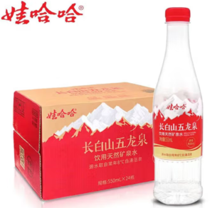 娃哈哈 長白山五龍泉礦泉水 550mL*24瓶